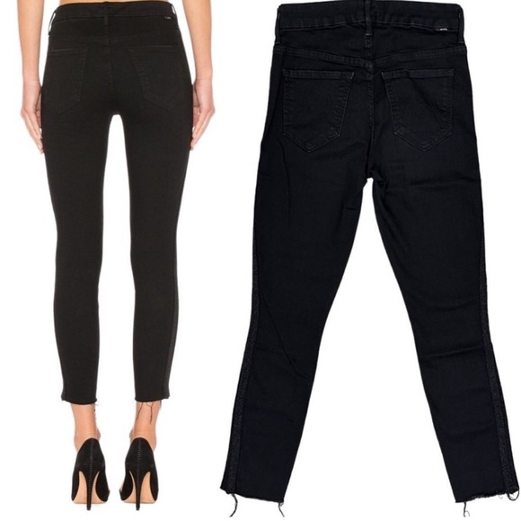 MOTHER HW LOOKER ANKLE FAY WASHED BLACK JEANS, Size 26 Excellent Condition - Picture 8 of 12